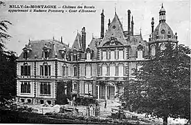 le château des Rozais appartenant à la veuve Pommery début XXe siècle.
