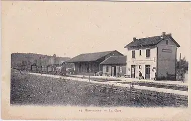 La gare vers 1910.