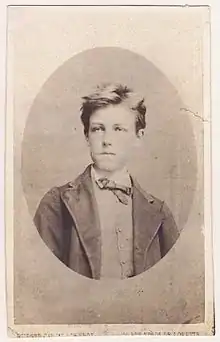 Arthur Rimbaud (1871), photo carte de visite.