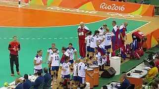 Lors de la finale olympique en 2016.