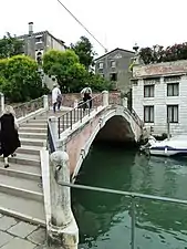 Ponte Trevisan reliant la calle éponyme et le Fondamenta Bonlini