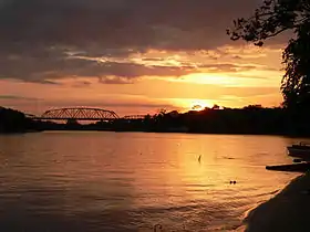 Le río Arauca au niveau du pont José Antonio Páez