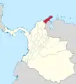 La province de Riohacha en 1855