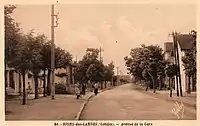 L'avenue de la gare année 30/40.