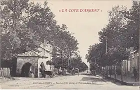 Carte postale "la côte d'argent", la crouts arramere et l'avenue Fréderic Bastiat, Edition Leroy, 1900-1908