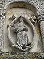 Vierge à l'Enfant dans une mandorle, XIIe siècle, église Notre-Dame de Rioux