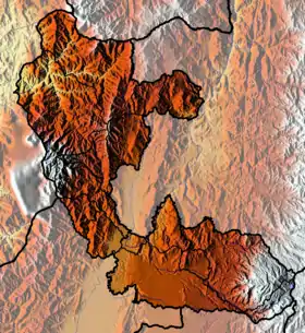 Voir sur la carte topographique de Risaralda (administrative)