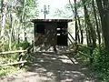 Cabane d'observation du lac, côté est.