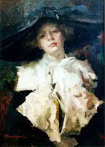 Portrait de Lyda Borelli, Collection du Musée Cini à Venise, acquis par le Musée National de Sao Paulo au Brésil