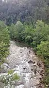 Fleuve Llobregat au pont de la Via Verda del Llobregat (Cercs, Barcelona)