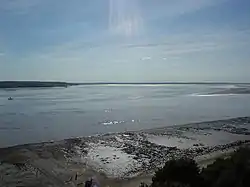 L'estuaire duvu depuis le pont du Humber.