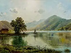 River Landscape, Lake George, 1883