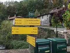 Altitude au niveau du pont du Bas-Rives :  320 m.