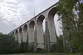 Les arches sud du viaduc.