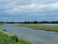 Rivière Chaudière vue depuis la rue Bellevue (route 171) à Saint-Lambert-de-Lauzon.