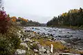 Rivière Chaudière près des rapides du Diable.