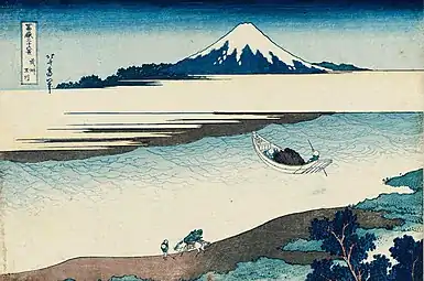 La rivière Tama dans la province de Musashi, Les 36 vues du mont Fuji, 8e vue, Hokusai