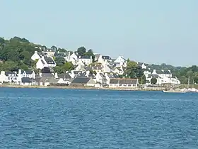 Le Dourduff-en-Mer et la rivière de Morlaix vus de Locquénolé.