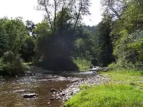 La rivière du Ramel au niveau du village du Fraisse-Bas.