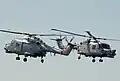 Deux Westland Lynx HMA8 WG-13 de la Royal Navy Black Cats, 2010