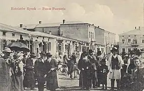 La place du marché en 1910.