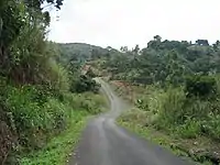 La route de Bana, 11 km sépare les deux localités, elle désert les départements du Ndé et du Noun et sert de relais pour joindre la capitale du Cameroun Yaoundé.