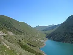 La seconde petite descente après le lac de Grand'Maison.