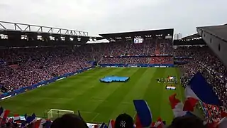 Amical au Roazhon Park de Rennes en 2017.