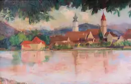 Adolf Robbi : Lindau vu du lac de Constance (1900 - 1910)