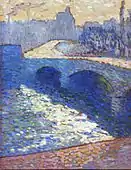 1905, La Seine à Rouen au crépuscule, huile sur carton, 65 × 54 cm