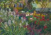 c.1920, Le Jardin aux iris, huile sur toile, 80.9 × 116.2 cm