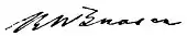 signature de Robert Wilhelm Bunsen