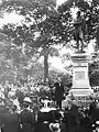 Statue de Robert Burns aux jardins Allan, à Toronto