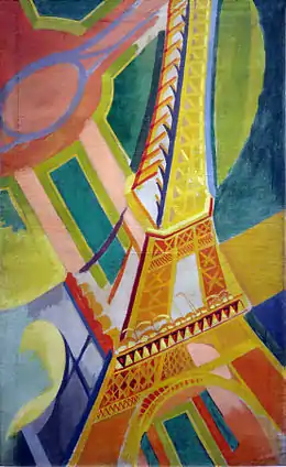 Tour Eiffel (1926), huile sur toile, 169 × 86 cm.