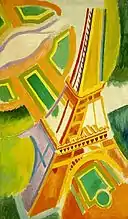 Tour Eiffel, de Robert Delaunay.La peinture en 1924 sur Commons