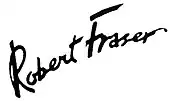 signature de Robert Fraser