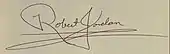 Signature de Robert Jordan