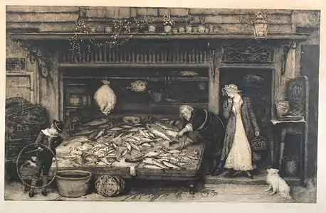 The Fishmonger's Shop (1886, British Museum)