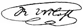 signature de Robert von Mohl