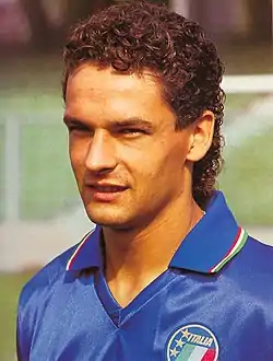 Roberto Baggio, en 1990.