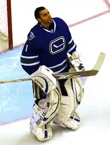 Roberto Luongo, ancien gardien des Canucks.