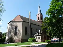 L'église protestante de la Robertsau.