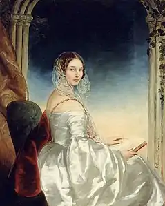 Portrait de la comtesse Olga Orlova-Davydova, née princesse Bariatinskaïa (1814-1876), musée d'art Radichtchev, Saratov