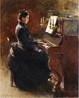 Girl at Piano, (c.1887)