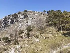 Vue du versant oriental du roc d'Orméa depuis le col du Berceau.