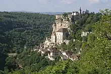 Vue sur Rocamadour.