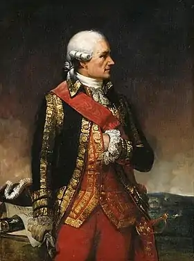 Le maréchal de Rochambeau, combattant de la guerre d'indépendance américaine.