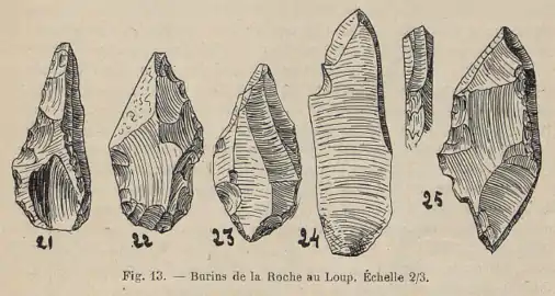 Fig. 13, burins