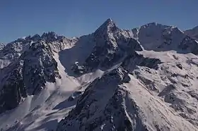 Vue aérienne, versant Ouest