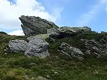 Photographie d'un rocher de granit